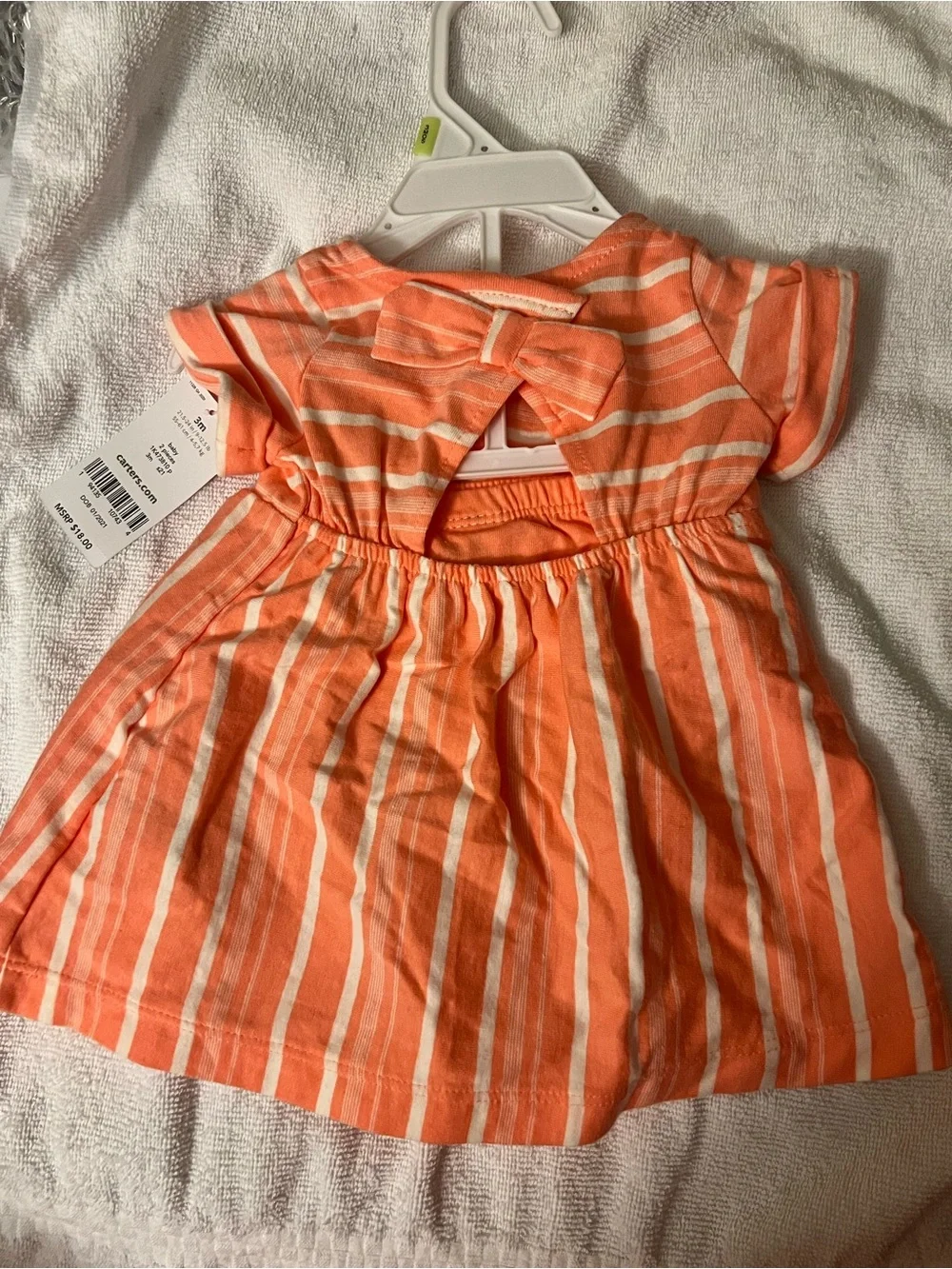 Girls' Pink Striped Short-Sleeve Set